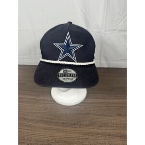 Dallas Cowboys New Era The Golfer Snapback Hat Blue Star Logo Rope Trim Cap NWT